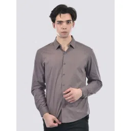 Camla Grey Cotton Regular Fit Shirts-picture-34