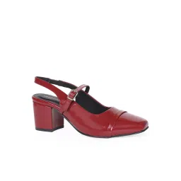 CAMLEE COMFORT Emma Maroon Patent Slingback Sandals Heels image 2