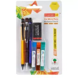 Camlin Kokuyo Tri-Mech Pencil - Set Of 3 With Leads And Xl Eraser Pack of 5 ,6800114-picture-10