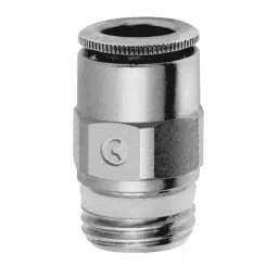 Camozzi 4 mm Tube Diameter 1/8 Thread Male Stud Straight Connector, S6510-4-1/8 (Pack of 20)-picture-19