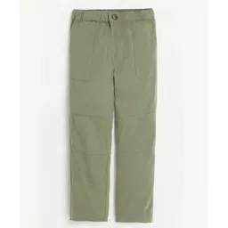 Campana 100% Cotton Solid Pant - Sage Green-picture-29