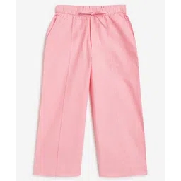 Campana 100% Cotton Solid Trousers - Pink-picture-17