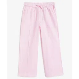 Campana 100% Cotton Solid Trousers - Soft Pink-picture-13