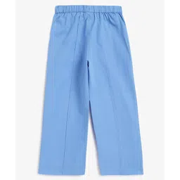 Campana 100% Cotton Solid Trousers - True Blue image 4