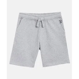 Campana 100% Cotton Terry  Solid Shorts - Grey Melange-picture-32