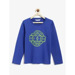 Campana Blue Cotton Printed T-Shirts-picture-36