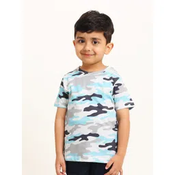 Campana Boys Camouflage Printed Pure Cotton T-Shirt-picture-36