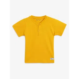 Campana Boys Henley Neck Pure Cotton Applique T-shirt-picture-16