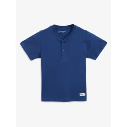 Campana Boys Henley Neck Pure Cotton Applique T-shirt-picture-20