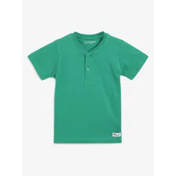 Campana Boys Henley Neck Pure Cotton Applique T-shirt-picture-18