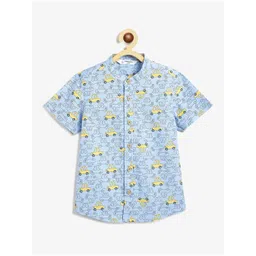 Campana Boys Opaque Printed Casual Shirt-picture-38