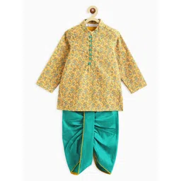 Campana Boys Paisley Printed Regular Straight Kurta with Dhoti Pants-picture-55