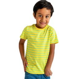 Campana Boys Striped Cotton Round Neck Short Sleeves Pockets Casual T-shirt-picture-31