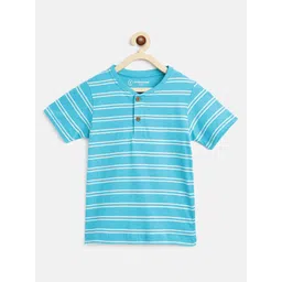 Campana Boys Striped Cotton T-Shirt-picture-30