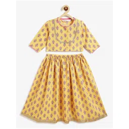 Campana Girls Printed Ready to Wear Lehenga &-picture-19