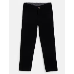 Campana Kids Black Solid Chinos image 1