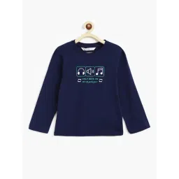 Campana Kids Navy Printed Full Sleeves T-Shirt-picture-20