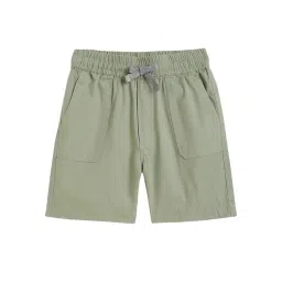 Campana Kids Sage Green Solid Shorts-picture-18
