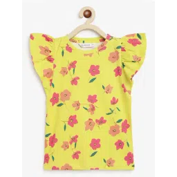 Campana Kids Yellow Floral Print Top-picture-36