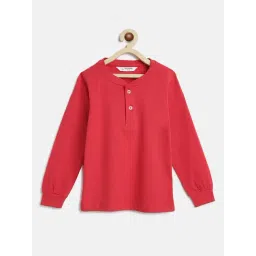 Campana Red Cotton Solid T-Shirts-picture-26