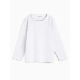 Campana White Cotton Solid T-Shirts-picture-23