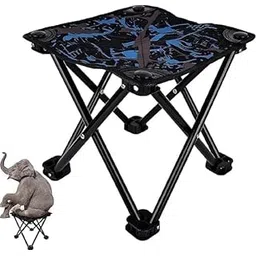 Camping Stool Ultralight Convenient Portable Stool Lightweight, Foldable Outdoor Fishing Picnic Travelling, Beach Seat Folding Oxford Cloth Chair Multiuse with Carry Bag (Max Load 150Kg)-picture-17