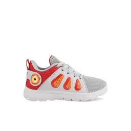 Campus Kids CHARLY K Grey & Red Running Shoes-picture-11
