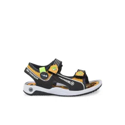 Campus Kids Grey & Mustard Floater Sandals-picture-25