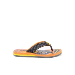 Campus Kids Grey & Orange Flip Flops-picture-27