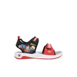 Campus Kids Red & Black Floater Sandals-picture-41