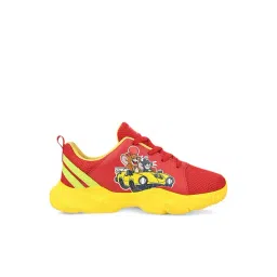Campus Kids Red & Yellow Running Shoes-picture-31
