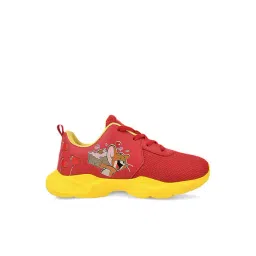 Campus Kids Red & Yellow Running Shoes-picture-10