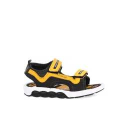 Campus Kids Yellow & Grey Floater Sandals-picture-33