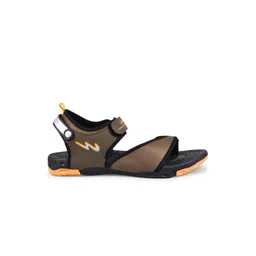 Campus Men Olive And Black Solid Sports Sandals image 4