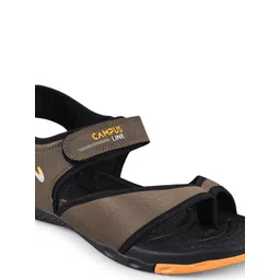 Campus Men Olive And Black Solid Sports Sandals image 2