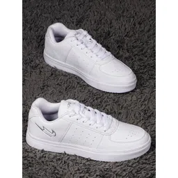 Campus Men White Perforations PU Sneakers-picture-31