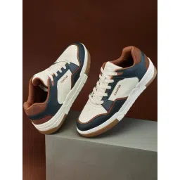 Campus Men's White & Navy Casual Sneakers-picture-36