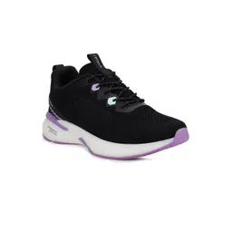 Campus Women Black & Lavender Mesh Running Shoes-picture-25