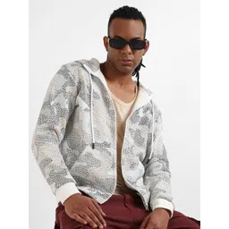 Campus Sutra Abstract Printed Hooded Cotton Bomber Jacket-picture-39