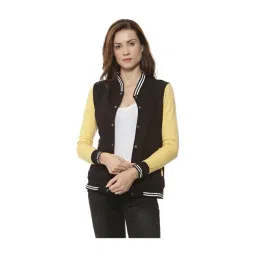 Campus Sutra Black & Yellow Full Sleeves Jacket-picture-31