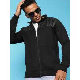 Campus Sutra Black Cotton Regular Fit Jacket-picture-31