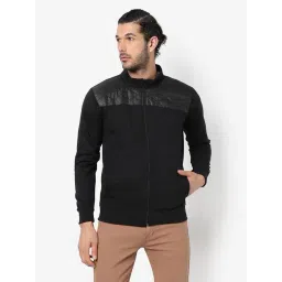 Campus Sutra Black Cotton Regular Fit Jacket-picture-32