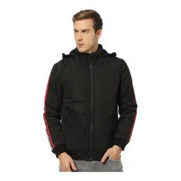 Campus Sutra Black Full Sleeves Hooded Jacket-picture-28