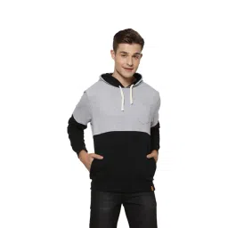 Campus Sutra Black Full Sleeves Hoodie-image-7