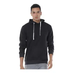 Campus Sutra Black Hooded Sweatshirt-picture-32