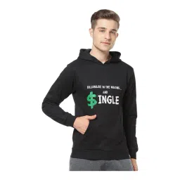 Campus Sutra Black Hooded Sweatshirt-picture-29