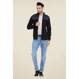 Campus Sutra Black Quilted Jacket-picture-37