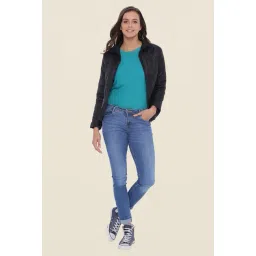 Campus Sutra Black Quilted Jacket-picture-42