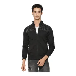 Campus Sutra Black Quilted Regular Fit Jacket-picture-26