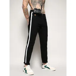 Campus Sutra Black Regular Fit Striped Jeans-picture-43